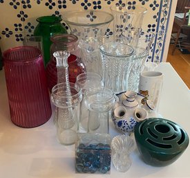 Huge Lot Of Flower Vases