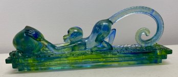 Oriental Style Glass Monkey