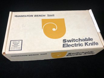 Hamilton Beach Scovill Electric Knife Model 293 In Original Box