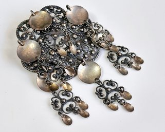 A Vintage Scandinavian (Continental .830) Silver Brooch