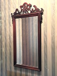 Vintage Wooden Bevelled Mirror