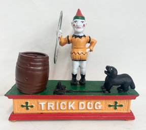 Trick Dog Cast Iron Bank