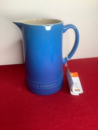 Le Creuset Blue Pottery Pitcher