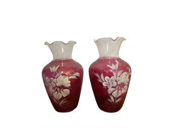 Pair Of Vintage Vases