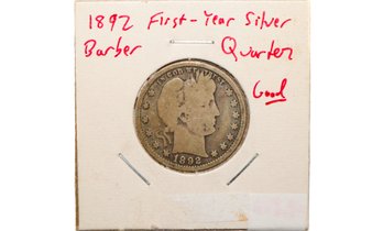 1892 Barber Quarter