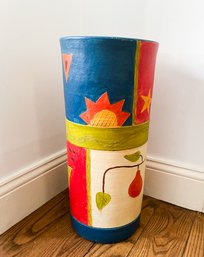 Colorful Hand Painted Umbrella Stand