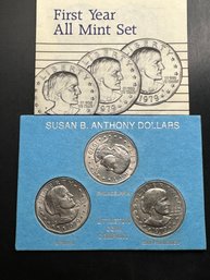 Susan B Anthony Dollars 1979, 1979-D, 1979-S