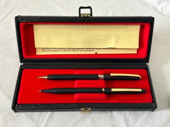Very Fine LECASE France Ballpoint Pen And Mechanical Pencil Set