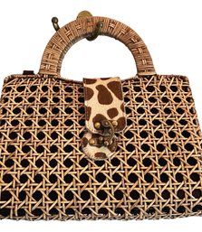 Sarah Stewart The Harper Handbag Amber Giraffe Bag $258