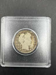 1897 Barber Silver Quarter