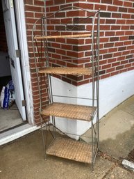 Wicker And Wire Shelf