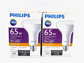 New Old Stock Pair Of Phillips 65w Replacement LED Bulbs