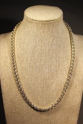 LARGE FANCY LINK STERLING SILVER NECKLACE 18' LONG HRAVY SUPER QUALITY