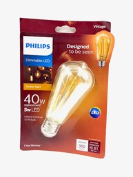 New Old Stock Phillips Vintage Dimmable LED Amber Bulb