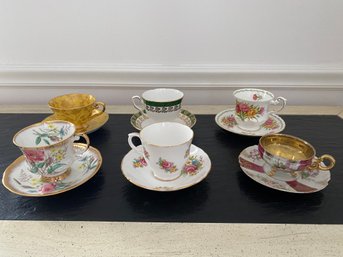 6 Teacups And Saucers Royal Staffordshire And More
