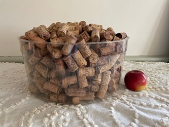 Large Collection Of Wine Cork Stoppers.