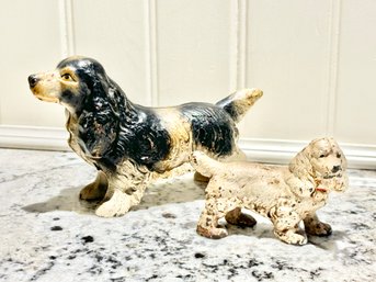 Cast Iron Cocker Spaniel Dogs