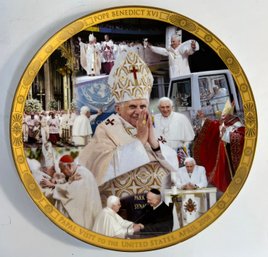 Danbury Mint Pope Benedict XVI Decorative Plate