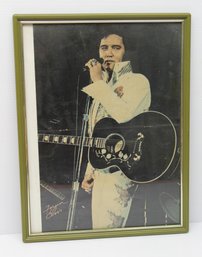 Vintage Framed Forever Elvis Concert Poster