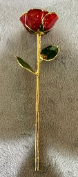 Steven Singer Real Rose Preserved & Dipped In 24K Gold - Lifetime Warranry