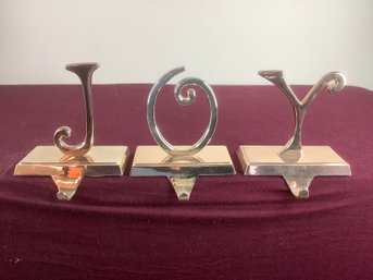 Pottery Barn Joy Stocking Hangers