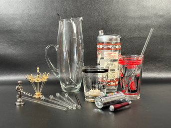 An Awesome Collection Of Vintage Bar Items