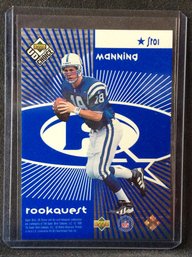 1999 Upper Deck Choice Rookquest Peyton Manning Rookie Card - K