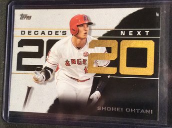 2020 Topps Shohei Ohtani Decade's Next Insert Card - M