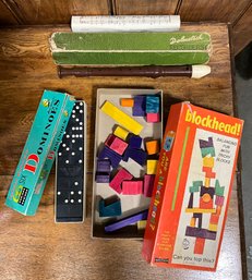 Vintage Fun! Dominoes, Recorder, Blockhead