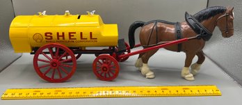 Shell Iron Horse And Buggy Bank