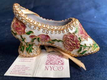 NYCO Cloisonne Enameled Shoe