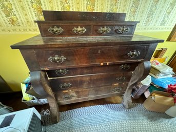 AS IS ANTIQUE EMPIRE CHEST