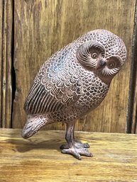 Heavy Detailed Metal Owl Made In India