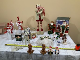 Huge Lot Of Christmas Figurines