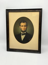 Antique Abraham Lincoln Colorized Framed Print