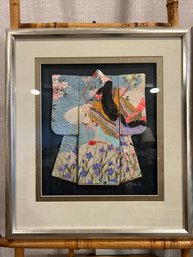 Rosella Harrison Peck Hand-painted Origami Paper Kimono Artwork 1/300