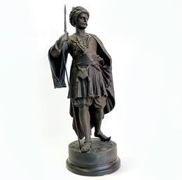 Antique Vintage Moorish Soldier Statue