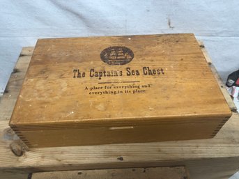 The Captain's Ssea Chest 13 1/4' X 8' X 3 1/2'