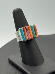 Extraordinary Jay King Design Multi Stone Ring In Sterling Silver