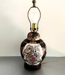 Imari Porcelain Ginger Jar Mounted As A Lamp