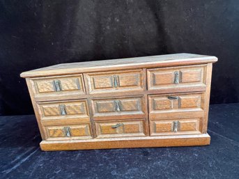 Vintage Wooden Jewelry Dresser Style Box