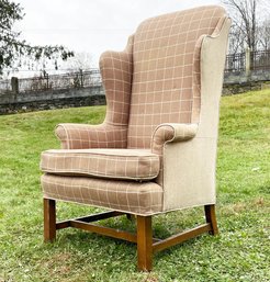 A Vintage Arm Chair By Cocheo Brothers In Two Tone Tweed