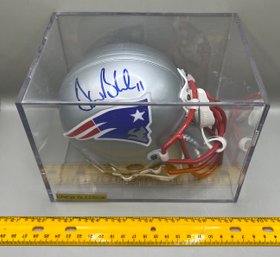 Autographed Drew Bledsoe Patriots Helmet