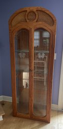 Rattan Curio Cabinet