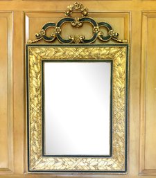 A Gorgeous Neoclassical Ormolu And Lacquer Mirror