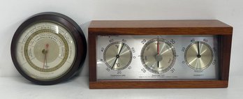 2 Table Top Barometers