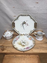 4 Porcelain Pieces With Makers Marks