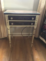 L Hitchcock Signed French Provincial 2 Drawer Nightstand