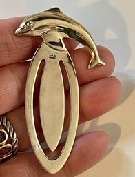 Sterling Silver Dolphin Bookmark