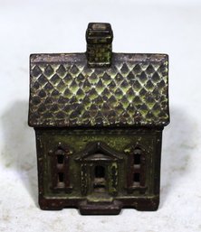 Antique Victorian Still Bank Building In Drak Green Original Paint